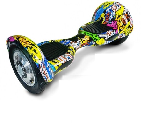 Hoverboard EcoWheel zfroad 10" s bluetooth - grafitty žlutá