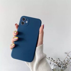 Silikonové pouzdro pro Apple iPhone 7, 8, SE2 - tmavě modrá